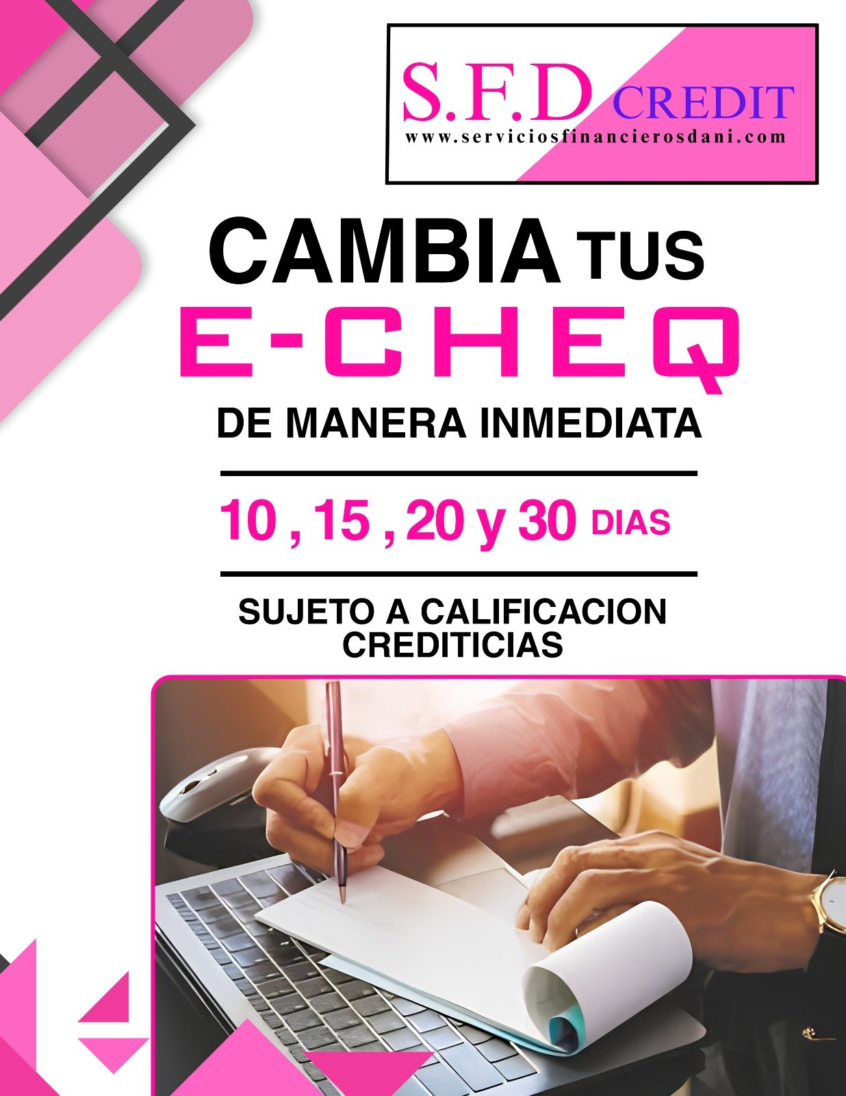 S.F.D Credit - Cambiá tus E-Cheq